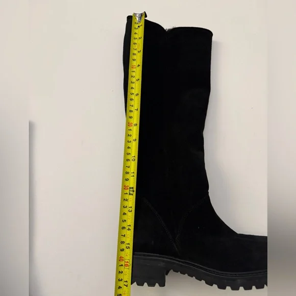 Barneys New York Long Suede + Shearling Boots (like new condition) - Picture 9 of 12
